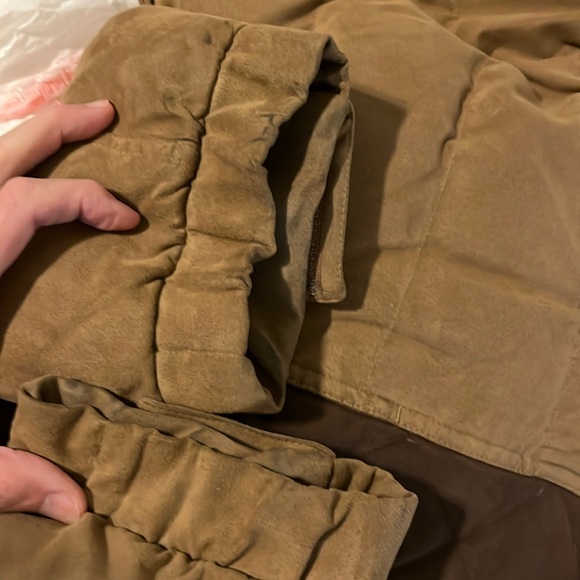 Womens XL Outback Trading Company Snow Mountain Down Jacket Dark and Light Brown - Picture 16 of 16